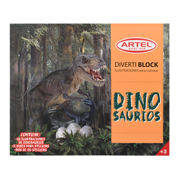 Block para Colorear Dinosaurios