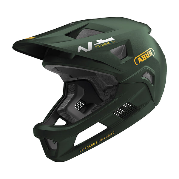 Casco integral infantil Abus YOUDROP FF Moss Green