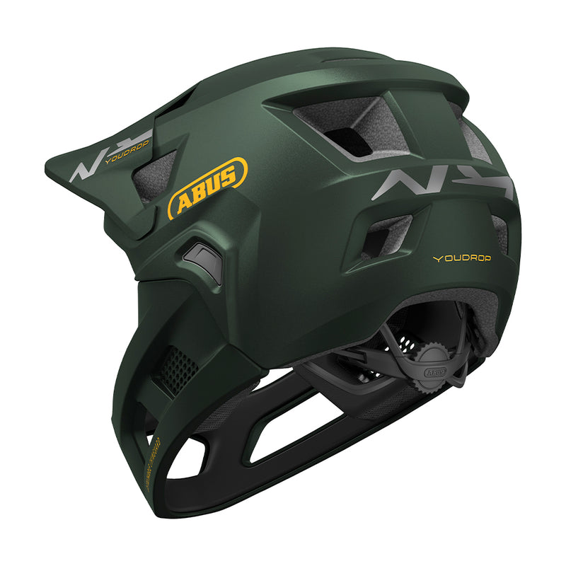 Casco integral infantil Abus YOUDROP FF Moss Green