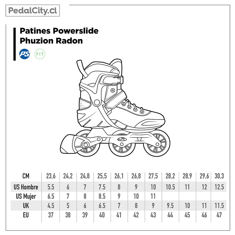 Patines Powerslide Phuzion Radon Lady 90