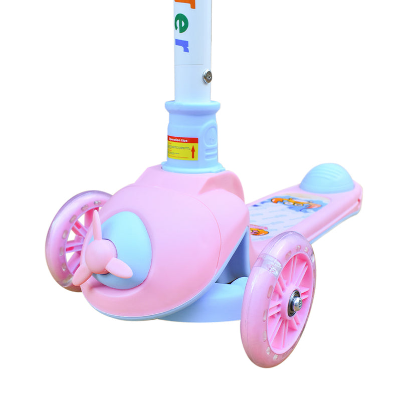 Scooter Infantil Pedalcity Plegable Cangrejo Rosado